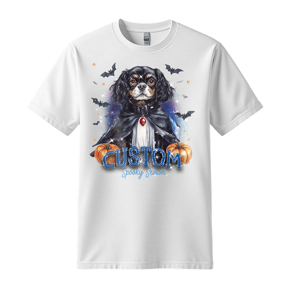 Personalised Shirt - Vampire Cavalier Spaniel Dog - Outfit For Men - Best Unisex T Shirt