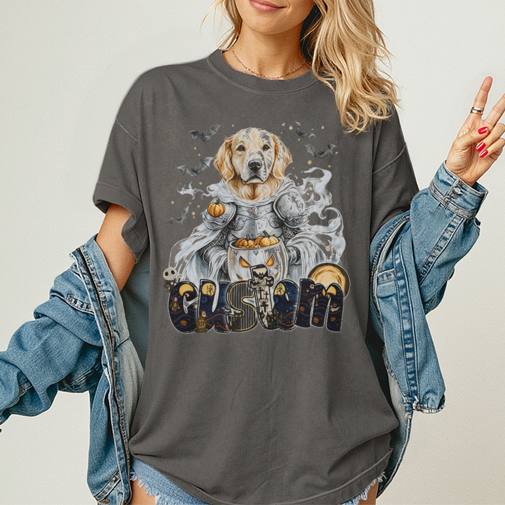 Personalised Shirt - Knight Golden Retriever Dog - Clothing For Men - Best Clothing - Unisex T-Shirt