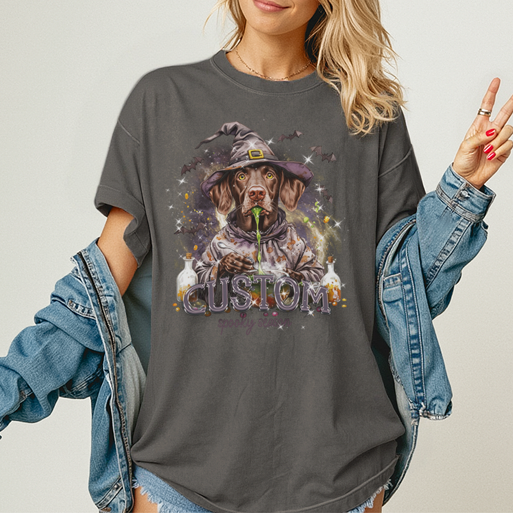 Customised Shirt - Potion Wizard Pointer Dog - T Shirt For Men - Best Unisex T Shirt