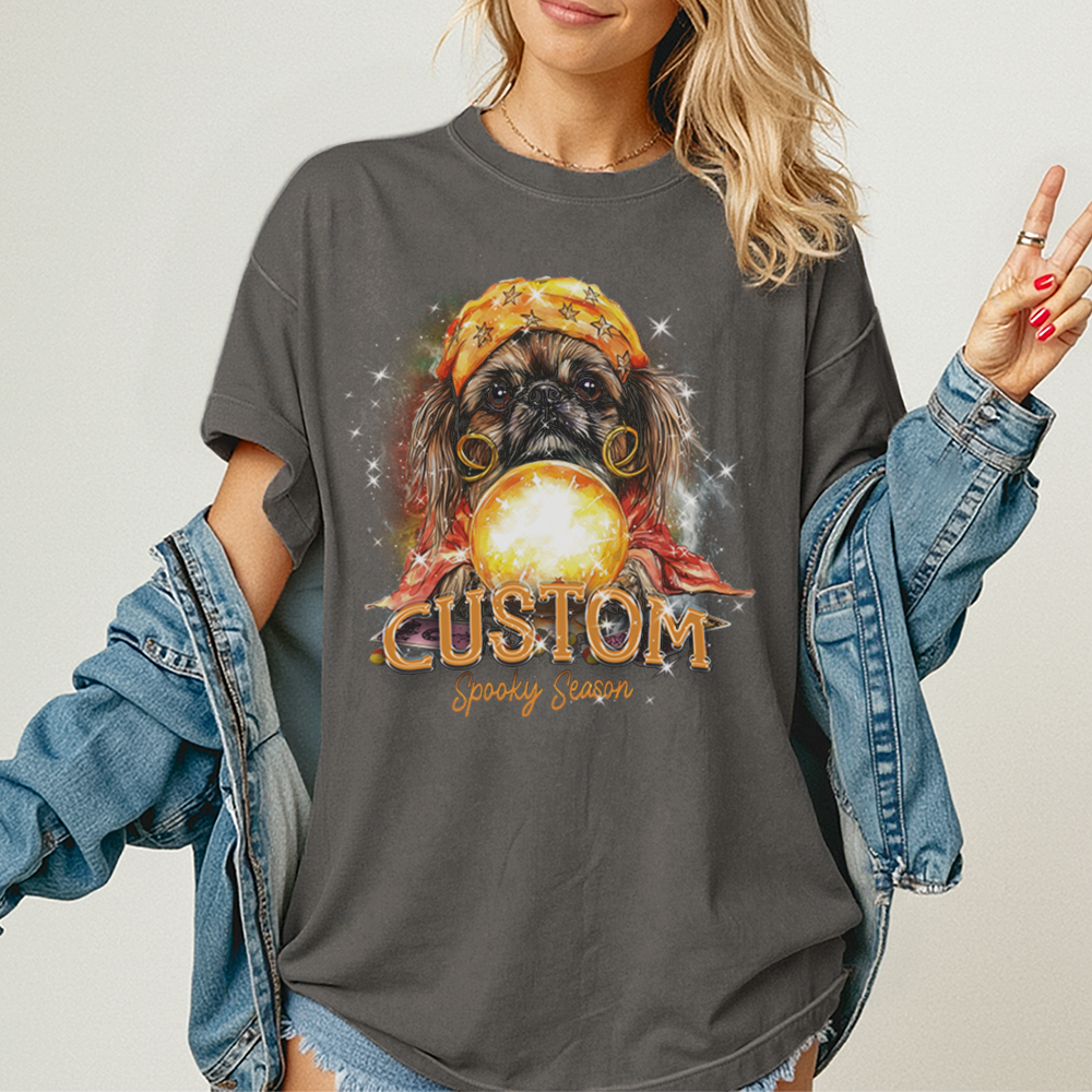 Personalised Shirt - Fortune Teller Pekingese Dog - Outfit For Men - Cool T-Shirt - Unisex T-Shirt