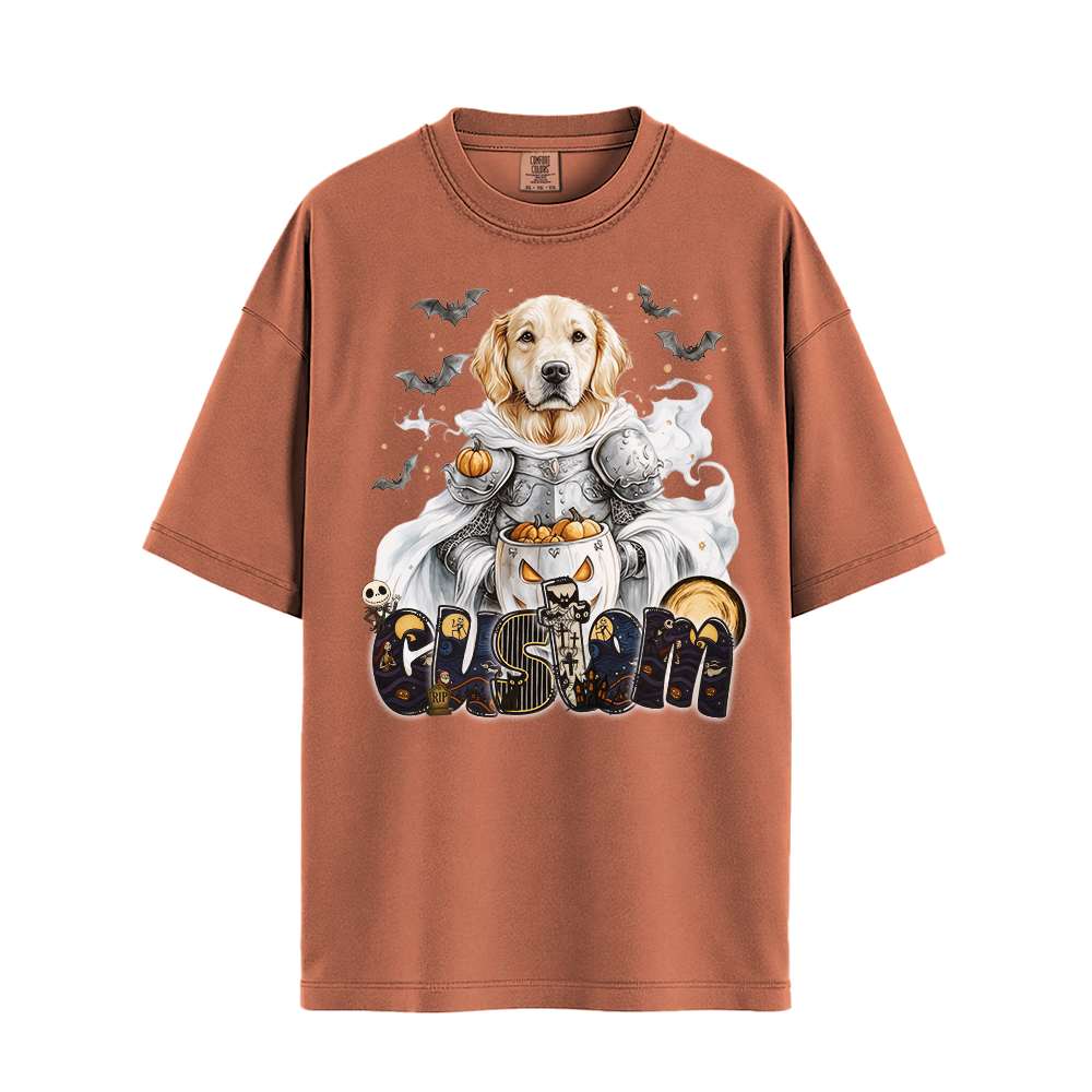 Personalised Shirt - Knight Golden Retriever Dog - Clothing For Men - Best Clothing - Unisex T-Shirt