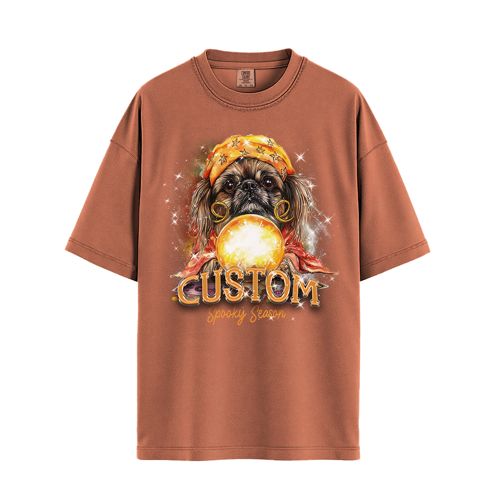 Personalised Shirt - Fortune Teller Pekingese Dog - Outfit For Men - Cool T-Shirt - Unisex T-Shirt
