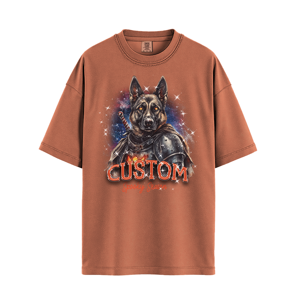Personalised Shirt - Warrior German Shepherd Dog - Clothing For Men - Cool T-Shirt - Unisex T-Shirt