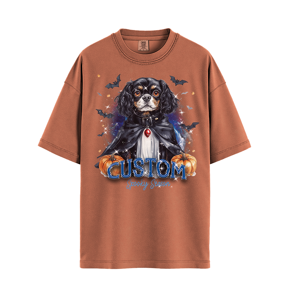 Personalised Shirt - Vampire Cavalier Spaniel Dog - Outfit For Men - Best Unisex T Shirt