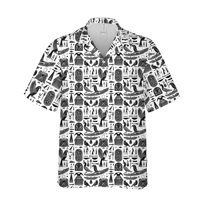 Ancient Egypt Ink - Man In Hawaiian Shirt - Beach Shirt For Men